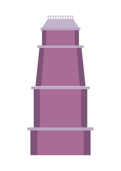 metropolis skyscraper purple vector