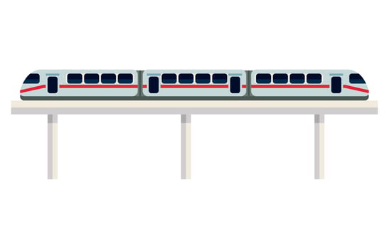 bullet train vehicle vector
