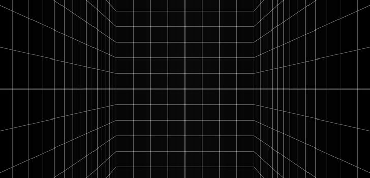 Empty the gray background vertical slits with the white square color surface vector