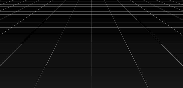 Empty futuristic digital room grey-black background with white grid space line color surface vector