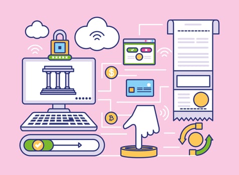banking online payment vector
