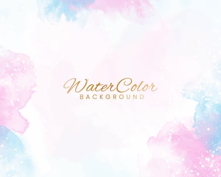 Abstract colorful watercolor for background. vector