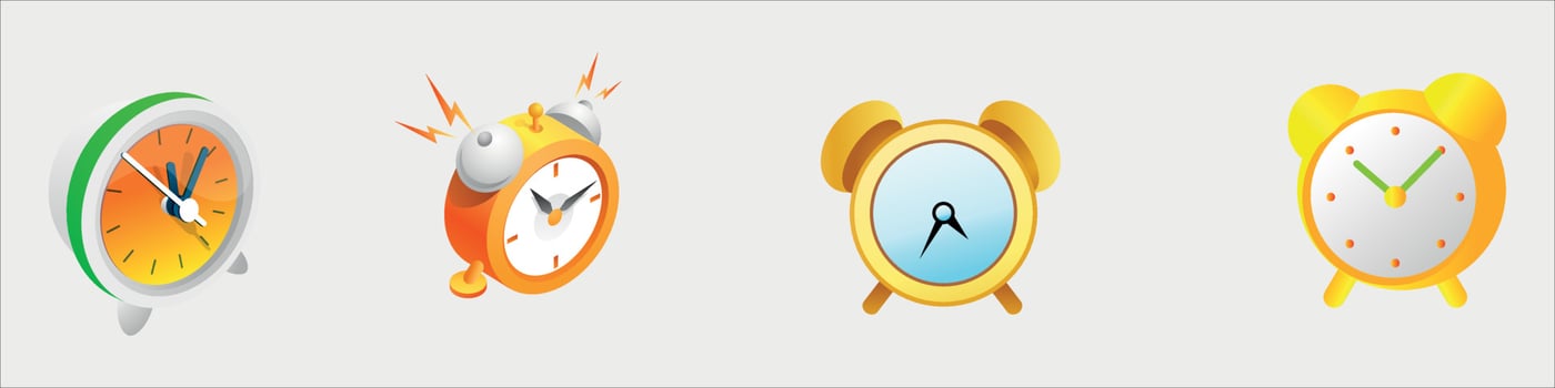 alarm clock is ringing vector