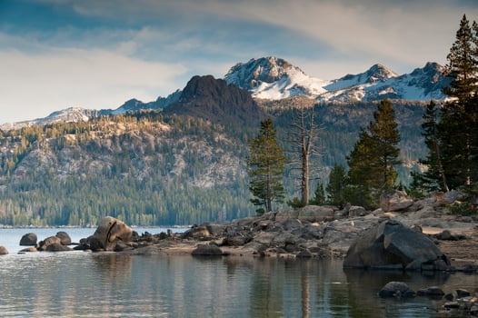 Caples Lake and Sierra Nevadas photo
