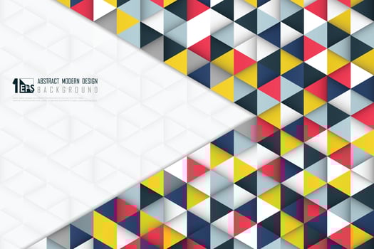 Abstract futuristic technology of triangle pattern design geometric tech background. illustration vector eps10