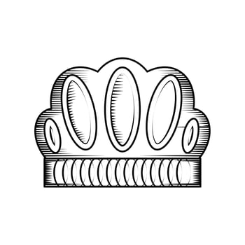 crown king icon vector