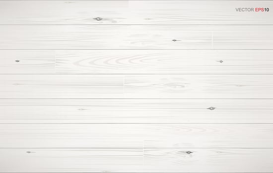 White wood pattern and texture for background. Vector. vector
