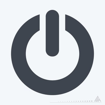 Icon Power - Glyph Style vector