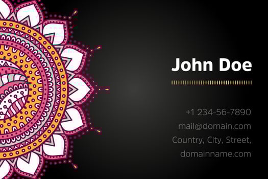 Mandala Business card vector
