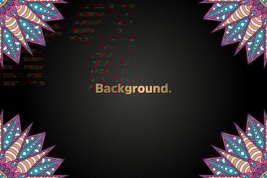 Background with colorful mandala vector