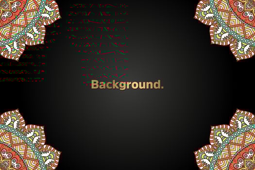luxury background in ethnic style vector