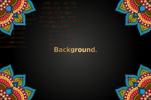 Background with colorful mandala vector