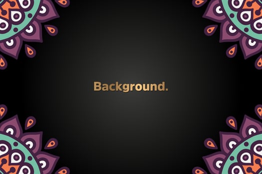 Background with colorful mandala vector