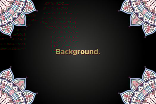 Background with colorful mandala vector