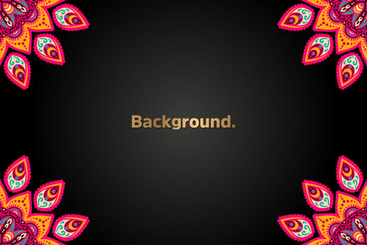 luxury background in ethnic style vector