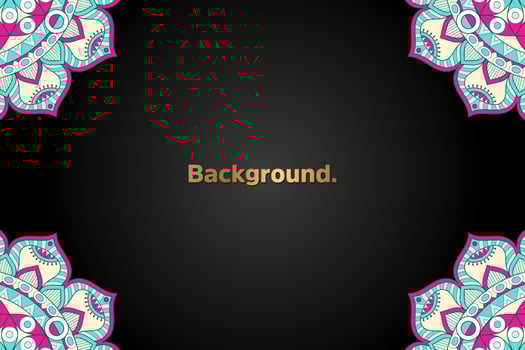 luxury background in ethnic style vector
