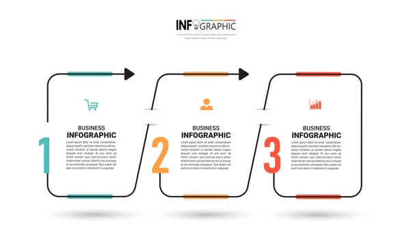 Timeline infographic template vector