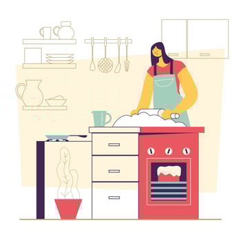 Baking In The Kitchen vector