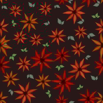 Seamless vector pattern of Small romantic colorful spring flowers suitable for print on textile, fabric, surface, wallpaper, clothes, and also web background for design and decoration