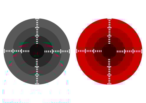 shooting target illustration vector