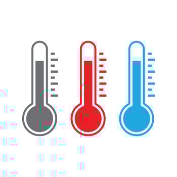 Thermometer Temperature hot or cold Icon Vector For Web, Presentation, Logo, Infographic
