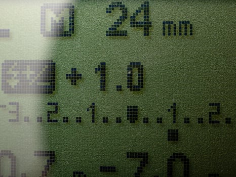 Exposure control screen photo