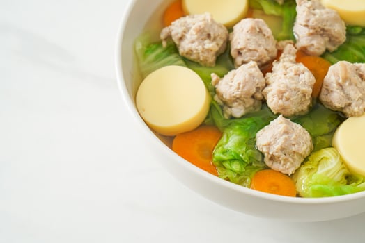 Clear Soup with Tofu and Minced Pork photo