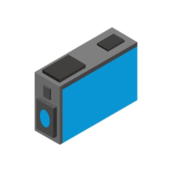 Isometric printer cartridge vector