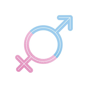 transgender sexual symbol vector