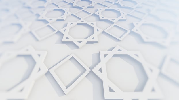 Islamic Decoration And Persian Ornament With White Background photo