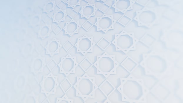 Islamic Decoration And Persian Ornament With White Background photo