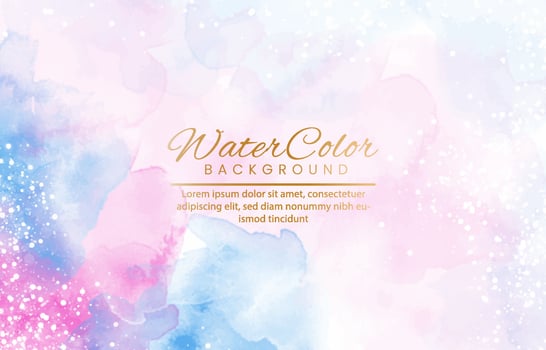 Abstract colorful watercolor for background. vector