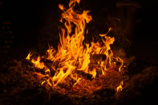 campfire fire flame photo