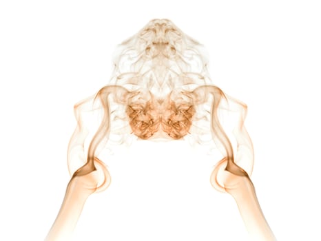 abstract smoke isolated on white background photo