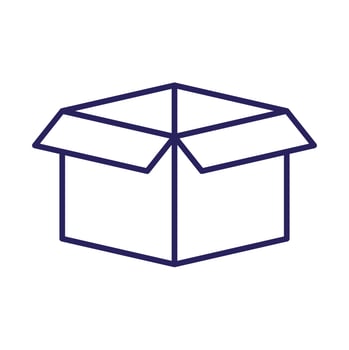 carton box packing isolated icon vector