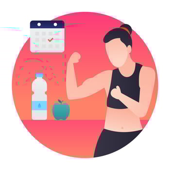 Physical Health Concepts vector