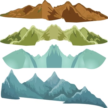 Mountains Vector art illustration