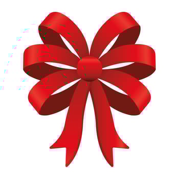 merry christmas gift bow vector design
