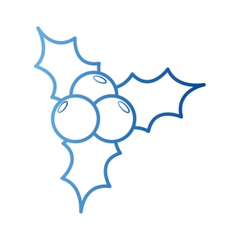 berries fruit gradient style icon vector design
