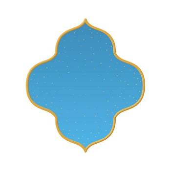 arabian window with a clear sky vector