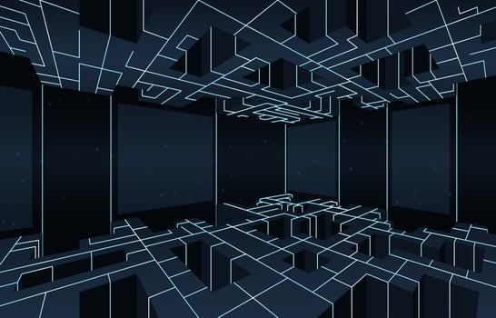 Blue Virtual Background vector