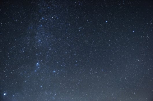 Photo of beautiful blue night sky filled with stars