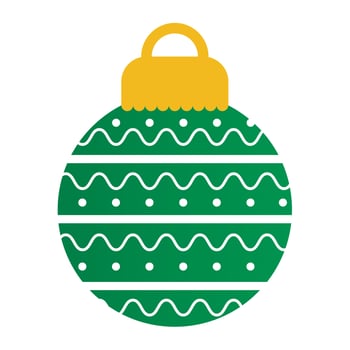 christmas ball on a white background vector
