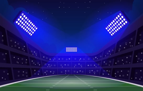 Superbowl Stadium at Night vector