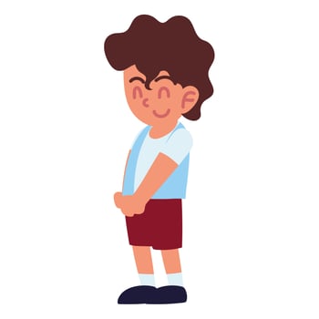 happy little boy vector