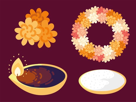 bhai dooj culture vector