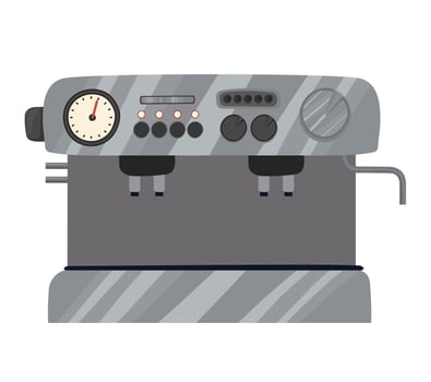 cute machine of coffee vector