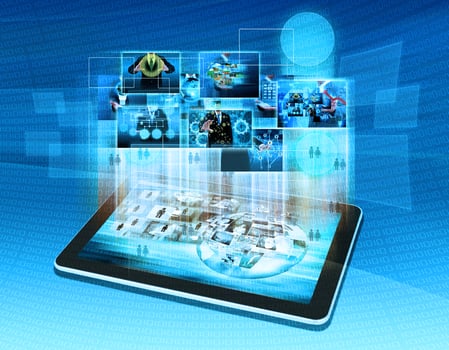 Modern communication technology photo