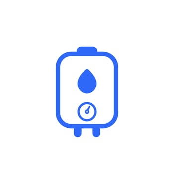 boiler or water heater icon on white vector