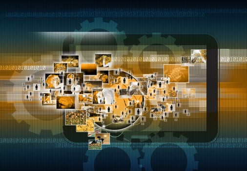 Television and internet production .technology and business concept photo